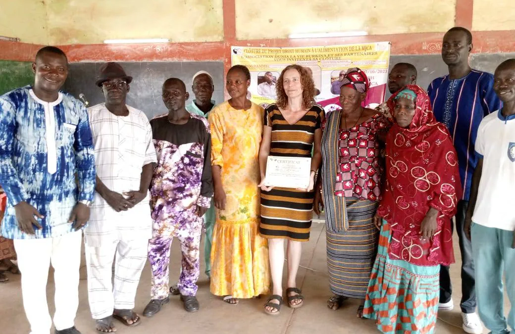 Finalización proyecto «DERECHO HUMANO A LA ALIMENTACIÓN» Burkina Faso